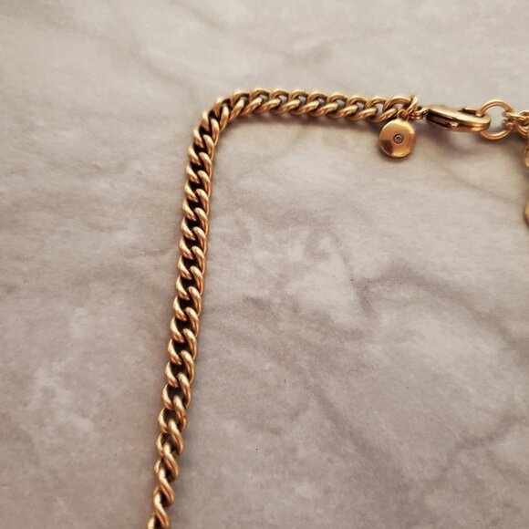 🧡 J.Crew Orange Iridescent Rhinestones Crystal Cluster Statement Necklace 🧡 - Picture 2 of 15